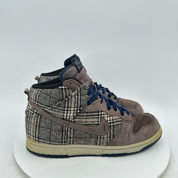 Nike Dunk High Men Size 8.5 306968-003 Premium Tweed Pack Grey Training Shoes - Picture 4 of 11